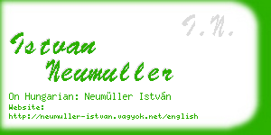 istvan neumuller business card