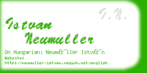 istvan neumuller business card